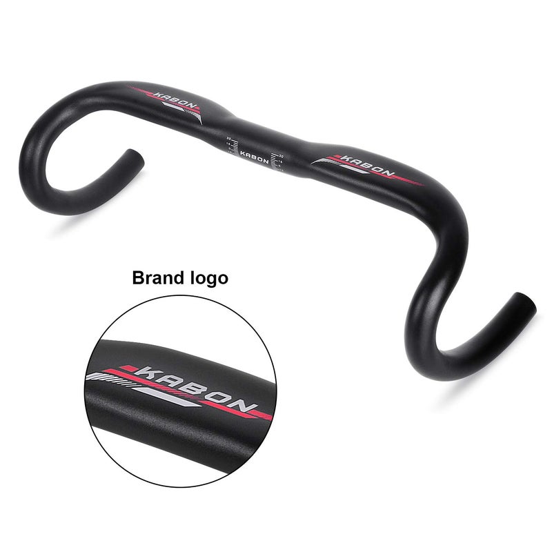 KABON Road Bike Handlebars, KABON Aluminum Alloy 31.8mm 420mm Drop Bars Horns Bent Bar Compact Road Aero Handlebar - Image 2
